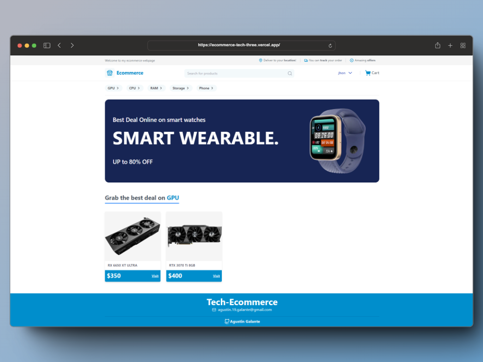 my food app web project